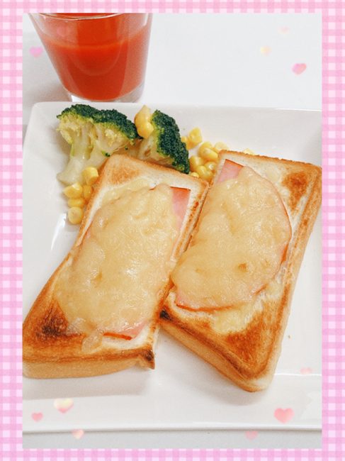 ハムチーズトースト